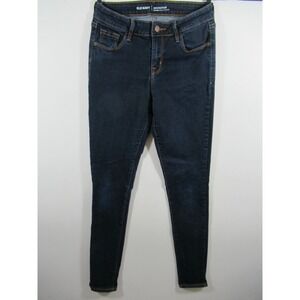 Old Navy Rockstar Skinny Mid-Rise Jeans Women 4 Long Tall Blue Dark Wash
